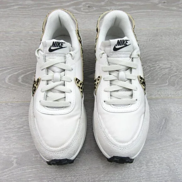 Nike Waffle Debut Leopard Women's Size 8 Phantom White Sneakers NEW - Picture 6 of 12